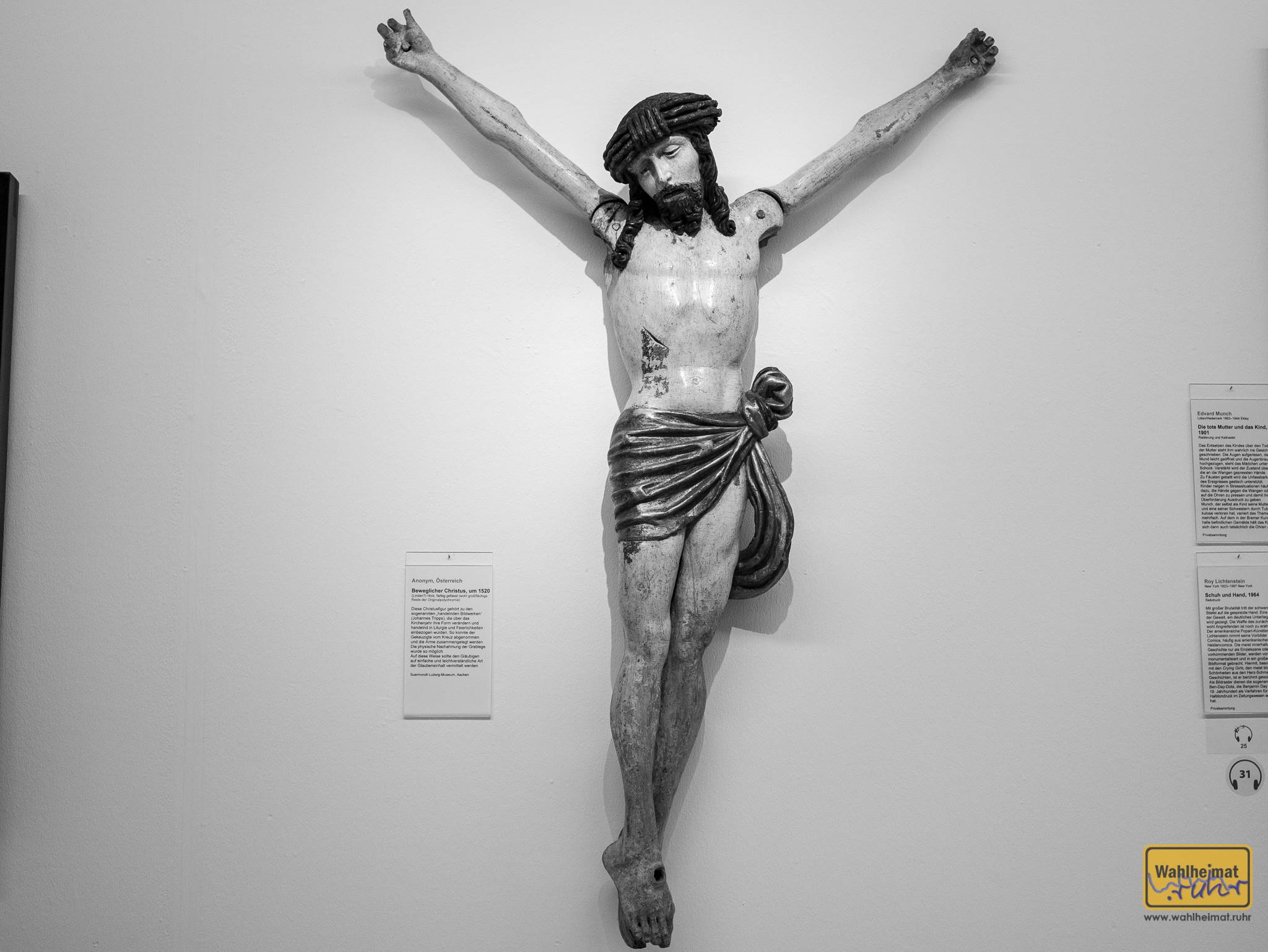 Beweglicher Jesus, um 1520. Seine Arme waren beweglich, und so konnten über das Jahr hinweg...