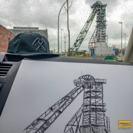 Kohlezeichen: Fürst Leopold, Dorsten Kohlezeichen: Fürst Leopold, Dorsten