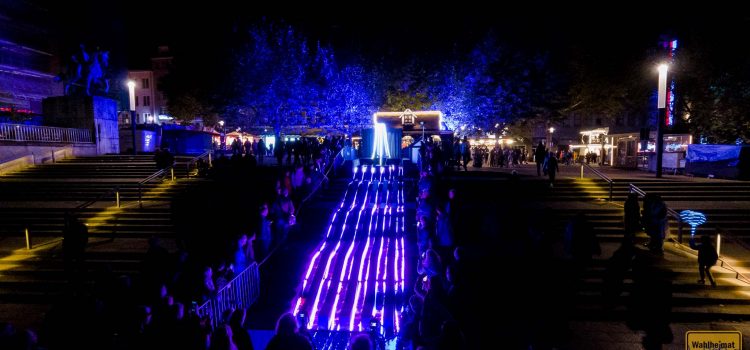 Essen Light Festival 2022 – mit extra wenig Energie durch die nächtlichen Essener Straßen